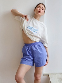 Комплект женский "Cosmic vibes" футболка и шорты в Москве